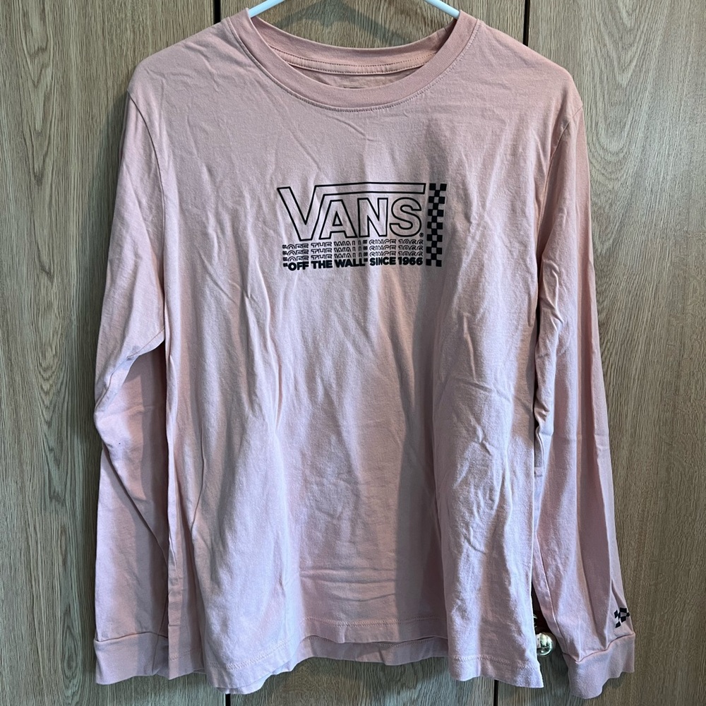 Pink VANS Long Sleeve Shirt